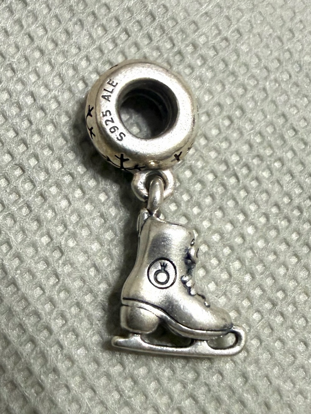 Pandora Sterling Silver Ice Skate Dangle Bead Charm #791025